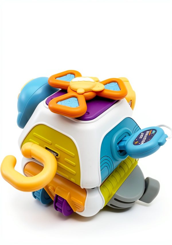 WYCYJU Montessori Busy Cube Toddler Activity Learning Toy-5