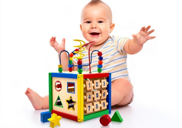 Play22 Wooden Activity Cube Educational Toy for Toddlers-1