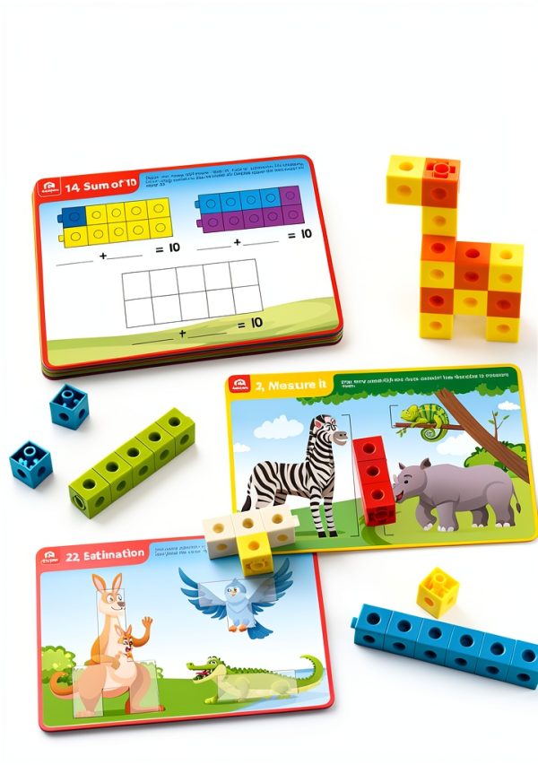 Coogam Math Cubes Activity Set for Kids Learning Numbers-2