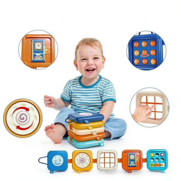 Toylfort Montessori Busy Board Sensory Activities Fine Motor-7
