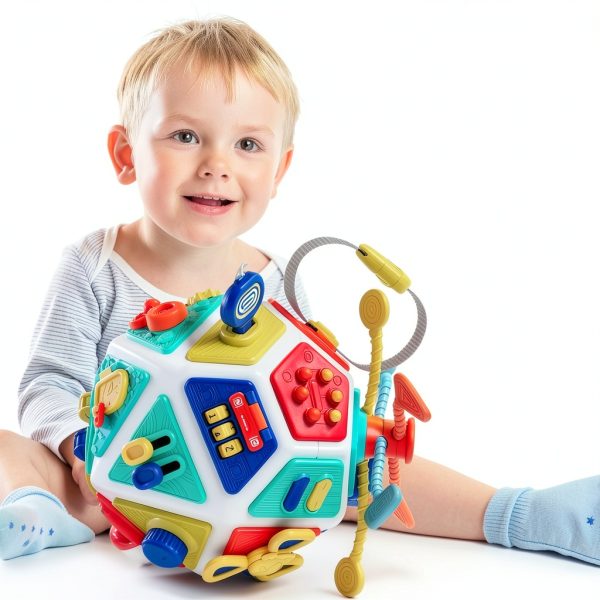 Shantou Yingmeidi Montessori Activity Cube Toddler Travel-4