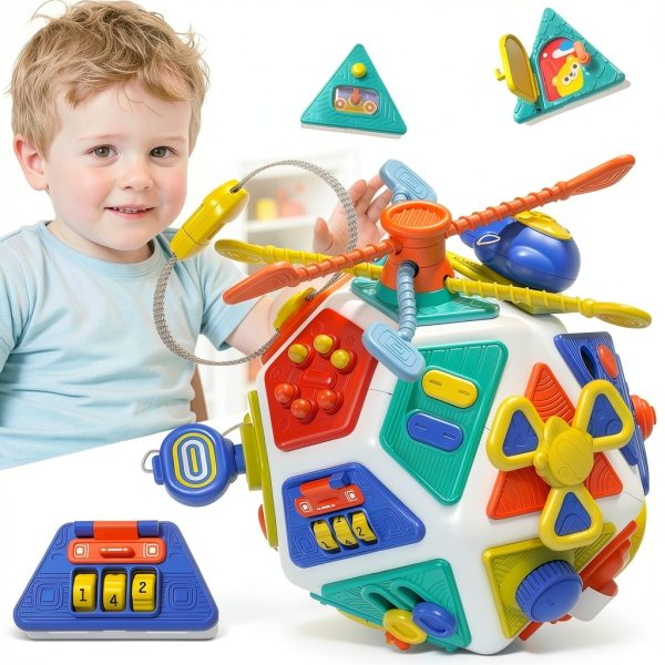 Shantou Yingmeidi Montessori Activity Cube Toddler Travel-0