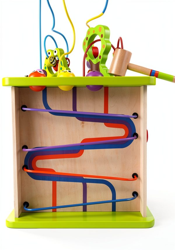 Hape Activity Cube Wooden Toy for Toddlers Ages 1-6-3