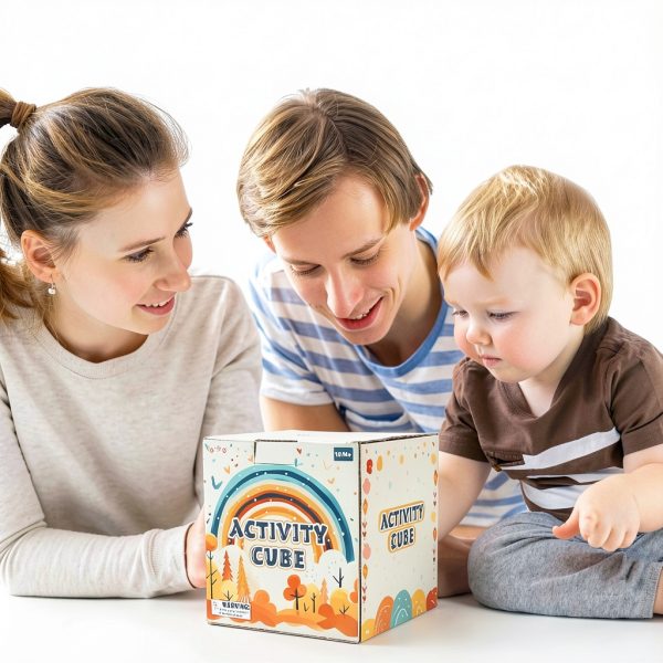 Vanplay Montessori Activity Cube Educational Toy for-4