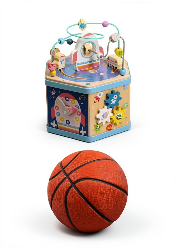Gleamkid Wooden Activity Cube Montessori Toy for Toddlers-7