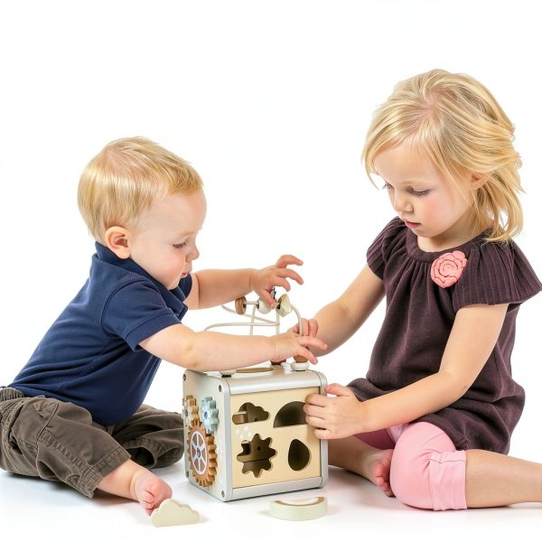 Vanplay Montessori Activity Cube Educational Toy for-2