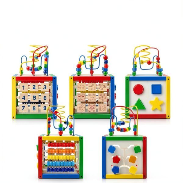 Play22 Wooden Activity Cube Educational Toy for Toddlers-6