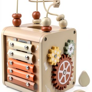 Vanplay Montessori Activity Cube Educational Toy for-0