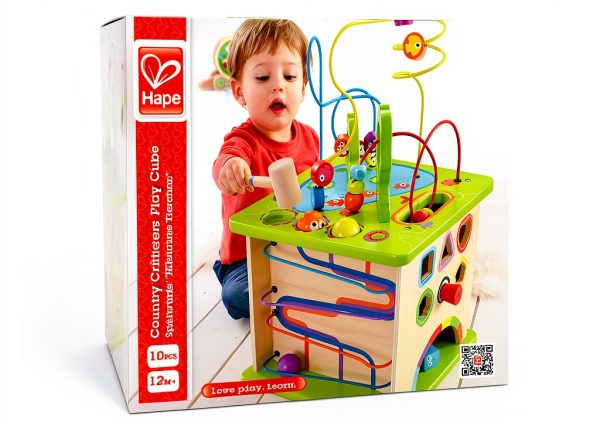 Hape Activity Cube Wooden Toy for Toddlers Ages 1-6-6