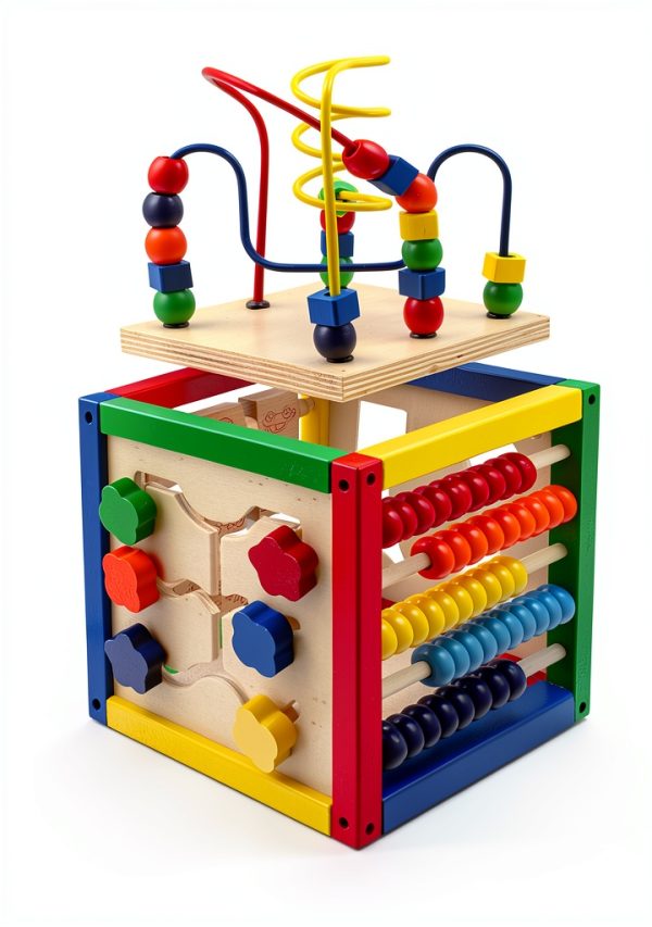 Play22 Wooden Activity Cube Educational Toy for Toddlers-4