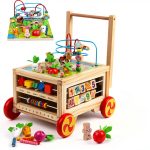 FOPNETS Wooden Activity Cube Educational Toy for Toddlers-0