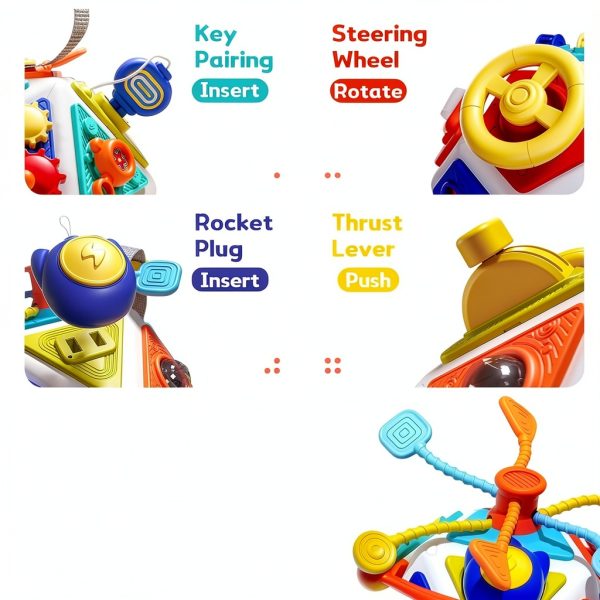 Shantou Yingmeidi Montessori Activity Cube Toddler Travel-3