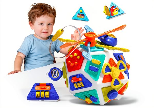 Shantou Yingmeidi Montessori Activity Cube Toddler Travel-7