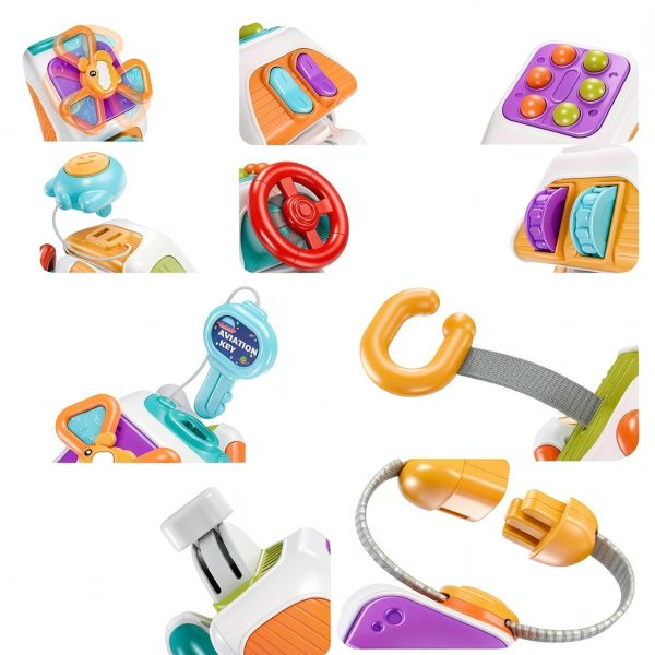 WYCYJU Montessori Busy Cube Toddler Activity Learning Toy-1