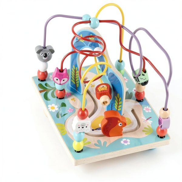 Qilay Wooden Activity Cube Educational Toy for Toddlers-4