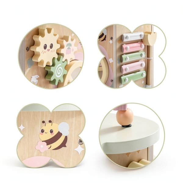 ROBUD Wooden Activity Cube Educational Toy for Toddlers-3