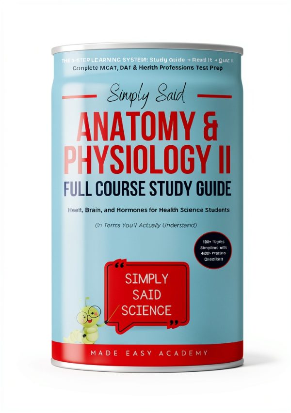 Made Easy Academy MCAT Anatomy Guide Simply Said Science-0