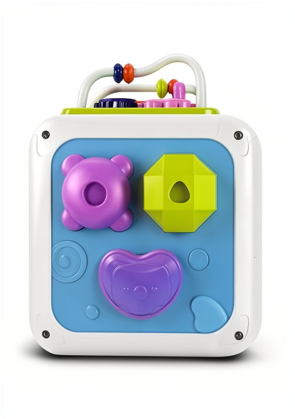 Kecristv Activity Cube Toddler Toy 7 in 1 Montessori-2