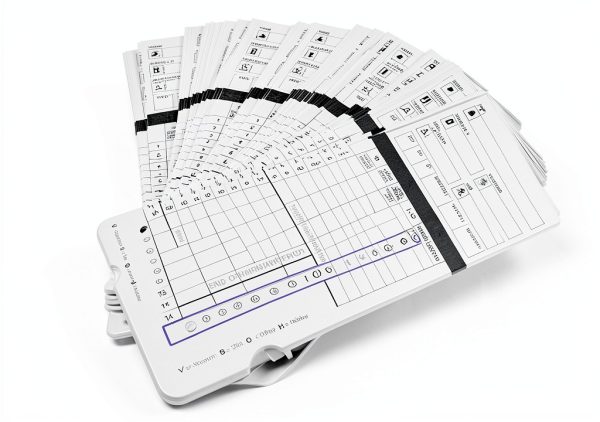 300 Time Cards for HN4000 Employee Time Clocks – Compatible with uPunch HN2000, HN2500, HN4000, HN4500 – Card Numbers 1-50, Pre-Punched, 6 Boxes of 50, Separate Packaging-5