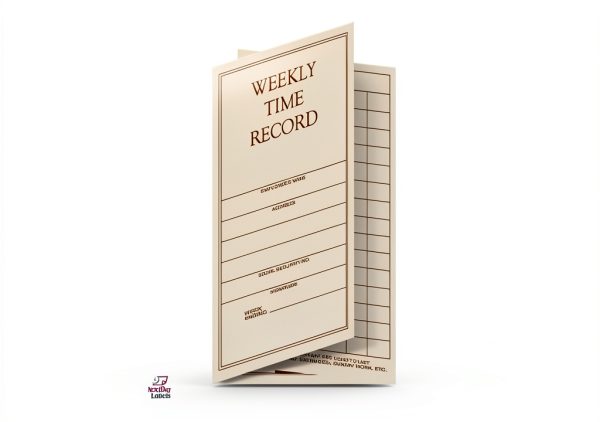 NextDayLabels - Weekly Employee Pocket Size Time Cards-1