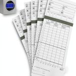300 Time Cards for HN4000 Employee Time Clocks – Compatible with uPunch HN2000, HN2500, HN4000, HN4500 – Card Numbers 1-50, Pre-Punched, 6 Boxes of 50, Separate Packaging-0