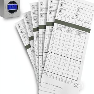 300 Time Cards for HN4000 Employee Time Clocks – Compatible with uPunch HN2000, HN2500, HN4000, HN4500 – Card Numbers 1-50, Pre-Punched, 6 Boxes of 50, Separate Packaging-0