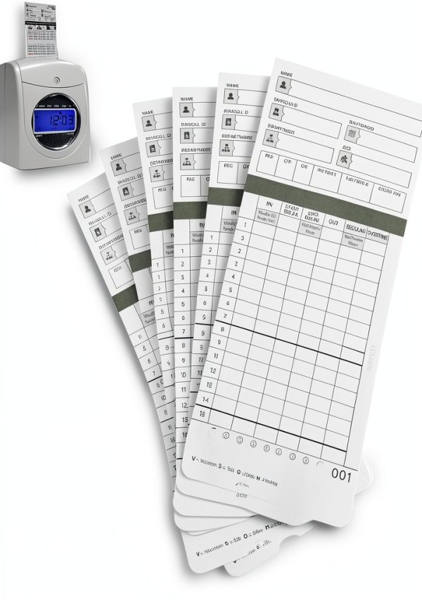 300 Time Cards for HN4000 Employee Time Clocks – Compatible with uPunch HN2000, HN2500, HN4000, HN4500 – Card Numbers 1-50, Pre-Punched, 6 Boxes of 50, Separate Packaging-0